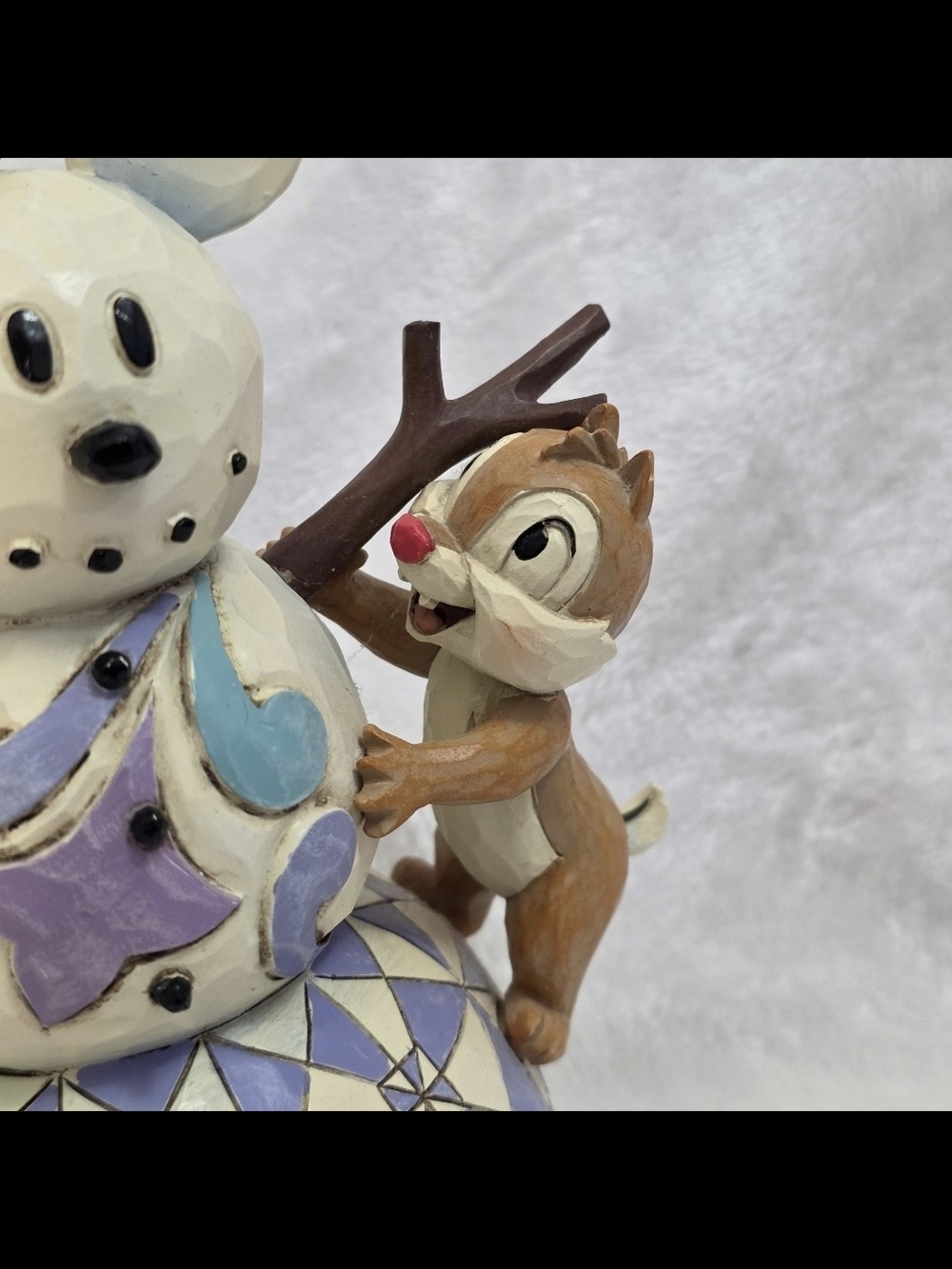Jim Shore Disney Traditions Chip and Dale "Woodland Winter Wonderland" Figurine - Picture 3 of 12